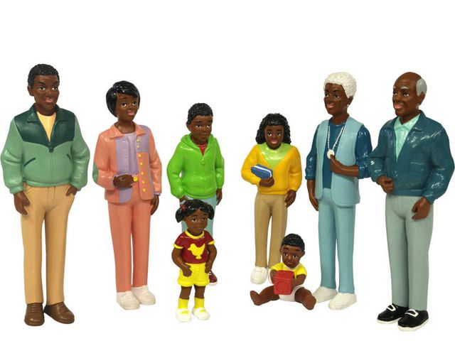 MINILAND Familj Lekfigurer 2. 8/fp | Skola och förskola - Lekmaterial - Lekfigurer - Övriga | Kontorsexperten