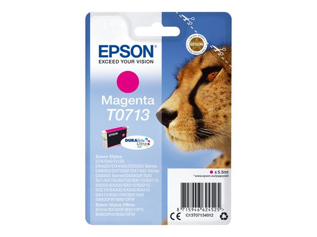Epson Bläckpatron C13T07134012 Magenta | Toner och bläck - Bläckpatroner - Bläckpatroner Epson | Kontorsexperten