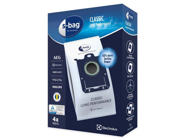 Electrolux Dammsugarpåse S-Bag 4/fp | Städ och hygien - Dammsugare - Dammsugarpåsar | Kontorsexperten