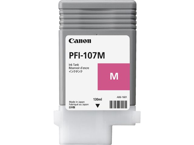Canon Bläckbehållare, PFI-107 M, 6707B001, magenta, singelförpackning | Toner och bläck - Bläckpatroner - Bläckpatroner Canon | Kontorsexperten