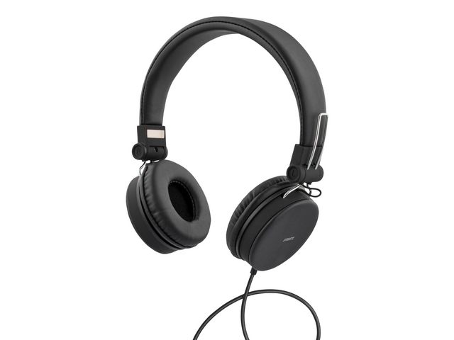 STREETZ Headset H300 On-Ear 3,5mm svart | Datorprodukter - Ljud och bild - Hörlurar - On-Ear | Kontorsexperten