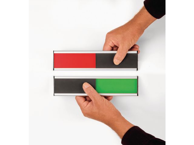 Legamaster Dörrskylt, In och Out, röd och grön, 6 x 25 cm | Kontorsmöbler och inredning - Tavlor ställ och ramar - Dörrskyltar | Kontorsexperten