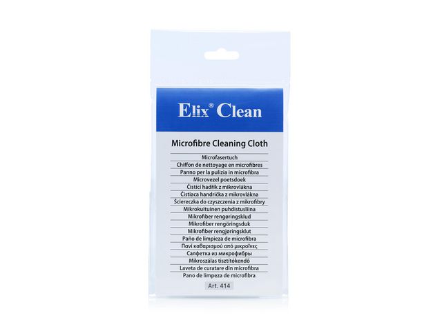 Elix Mikrofiberduk 18x15cm blå | Datorprodukter - Datorrengöring - Rengörings-servetter | Kontorsexperten