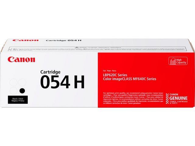Canon Originaltonerkassett, 054H, svart, hög kapacitet, 3028C002 | Toner och bläck - Tonerkassetter - Toner Canon | Kontorsexperten