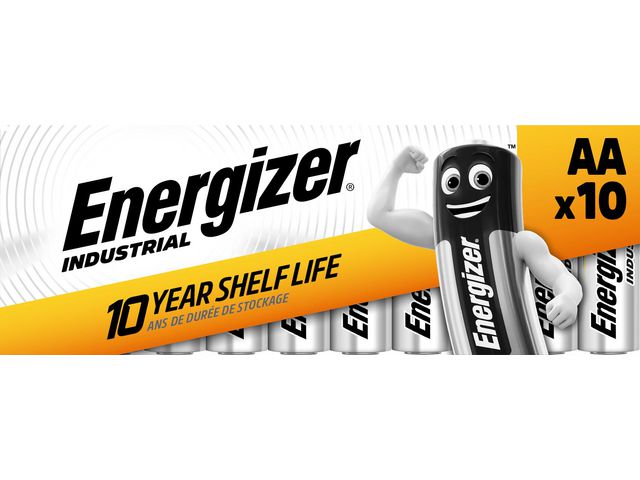 ENERGIZER Batteri Industrial AA 10/fp | Kontorsmaskiner - Batterier - AA | Kontorsexperten