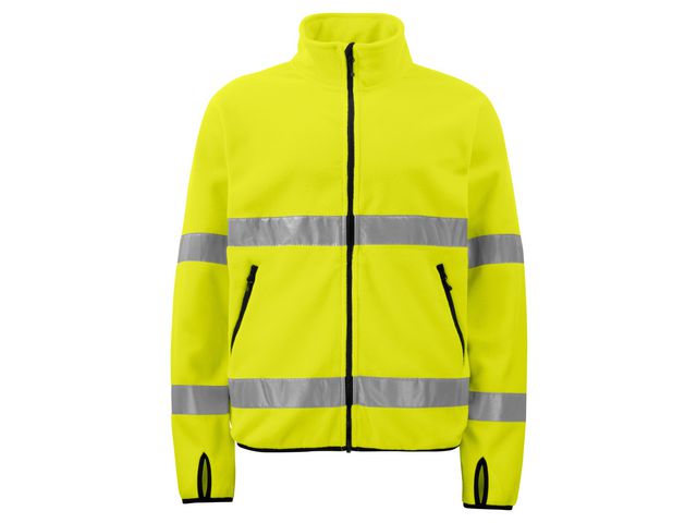 PROJOB Fleecejacka 6327 varsel kl 3 2XL | Arbetskläder - Varselkläder - Varseltröjor | Kontorsexperten