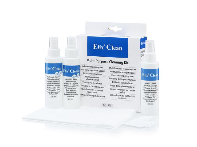 ELIX Rengöringskit universal | Datorprodukter - Datorrengöring - Rengörings-servetter | Kontorsexperten