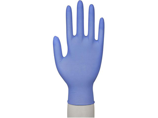 ABENA Nitrilhandske puder-och acceleratorfri blå XL 100/fp | Skyddsutrustning - Engångshandskar - Nitrilhandskar | Kontorsexperten