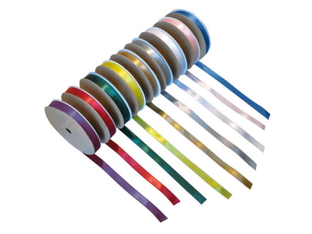 PLAYBOX Satinband 10mmx30m gul | Skola och förskola - Hobbymaterial - Band | Kontorsexperten