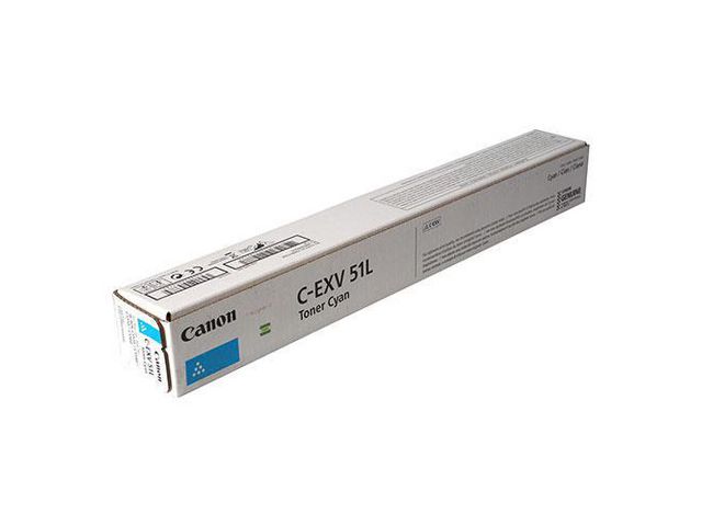 Canon Originaltonerkassett, C-EXV 51, cyan, 0482C002AA | Toner och bläck - Tonerkassetter - Toner Canon | Kontorsexperten