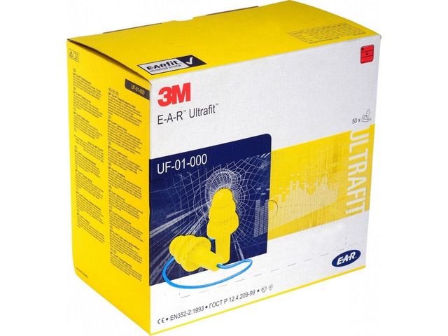 Produktfoto för 3M™ Öronproppar Ultrafit snöre