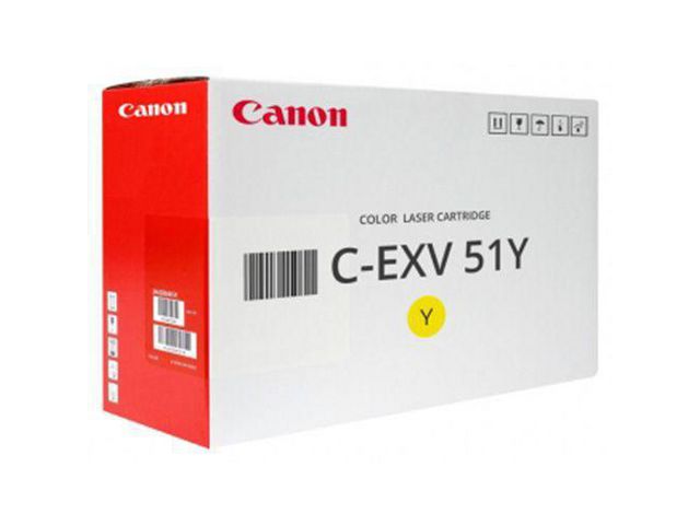 Canon Originaltonerkassett, C-EXV 51, gul, 0484C002AA | Toner och bläck - Tonerkassetter - Toner Canon | Kontorsexperten