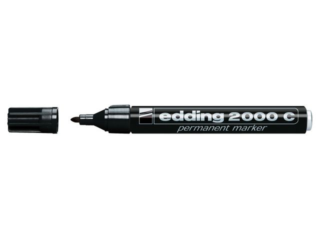 edding Märkpenna permanent 2000C rund 1,5 - 3mm svart | Kontorsmaterial - Pennor - Märkpennor - Rund spets | Kontorsexperten