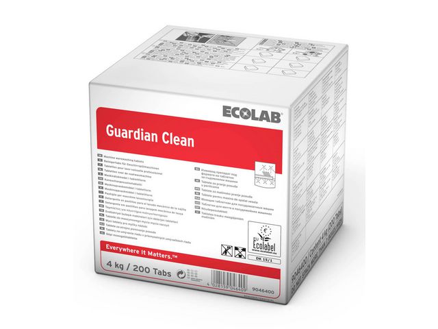 ECOLAB Maskindisk Guardian Clean 200/fp | Städ och hygien - Diskrengöring - Maskindiskmedel | Kontorsexperten