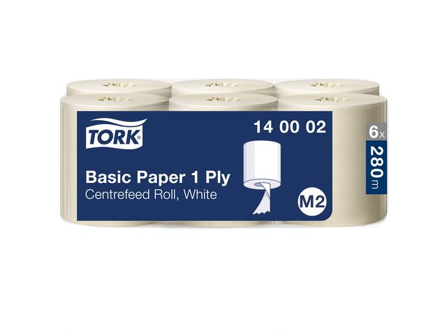 Tork Torkrulle Basic Centrummatad M2 1-lags 6/fp | Städ och hygien - Toalettpapper och torkpapper - Torkrullar | Kontorsexperten