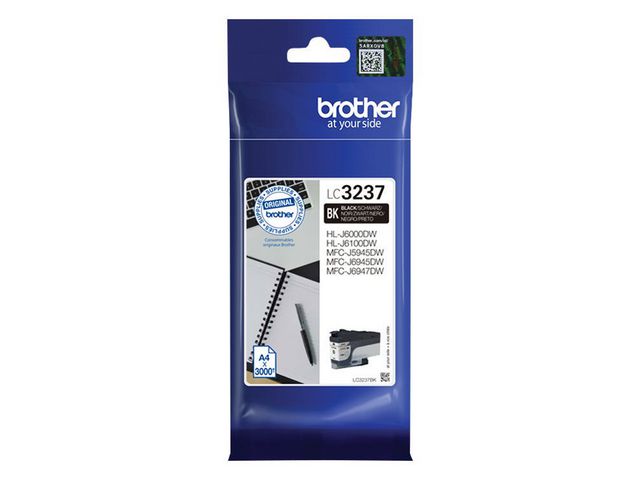 Brother Bläckpatron LC3237BK Svart | Toner och bläck - Bläckpatroner - Bläckpatroner Brother | Kontorsexperten