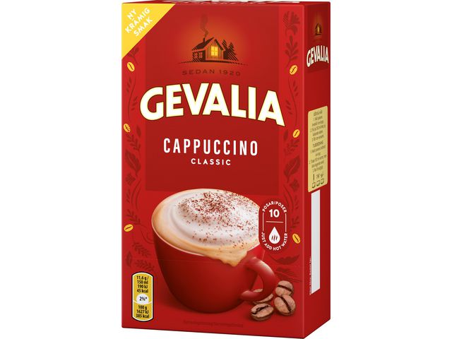 GEVALIA Kaffe Cappuccino Original 10/fp | Kök och servering - Kaffe och te - Instantkaffe | Kontorsexperten