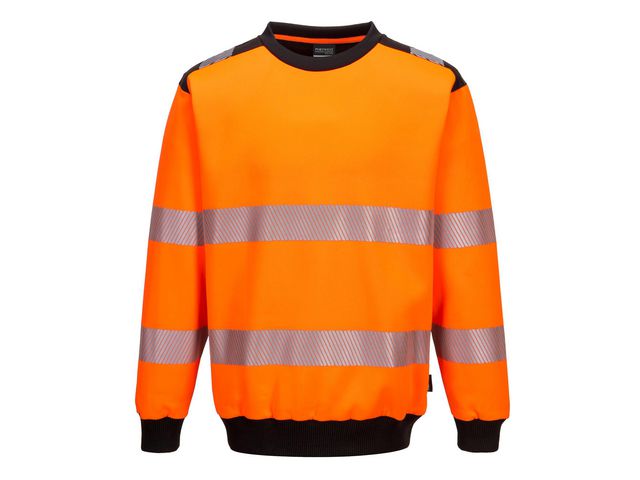 PORTWEST® Varselsweatshirt PW379 Kl 2/3 orange M | Arbetskläder - Varselkläder - Varseltröjor | Kontorsexperten