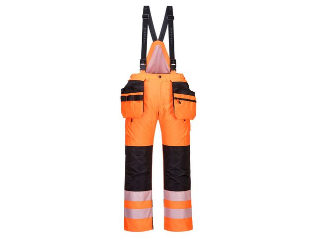 PORTWEST® Vinterbyxa varsel PW351 kl2 orange L | Arbetskläder - Arbetsbyxor och shorts - Varselbyxor | Kontorsexperten