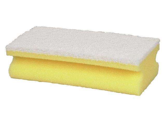 Care-Ness Rengöringssvamp vit/gul 15x7cm 10/fp