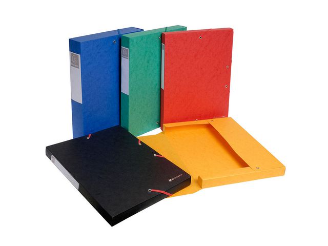 EXACOMPTA Boxmapp Exabox Scotten Nature Future®, A4, 200 ark, 25mm rygg, presspan, olika färger | Kontorsmaterial - Mappar och plastfickor - Boxmappar | Kontorsexperten