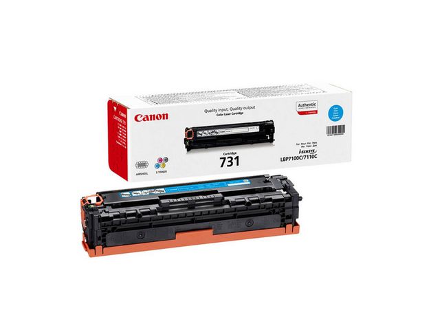 Canon Toner, 731 C, 6271B002, cyan, singelförpackning | Toner och bläck - Tonerkassetter - Toner Canon | Kontorsexperten