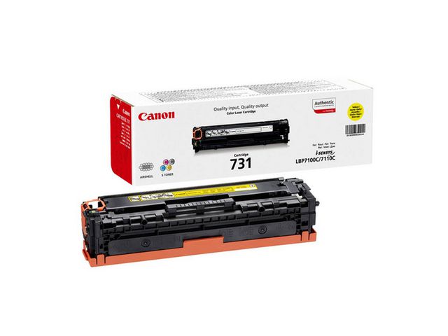 Canon Toner, 731 Y, 6269B002, gul, singelförpackning | Toner och bläck - Tonerkassetter - Toner Canon | Kontorsexperten