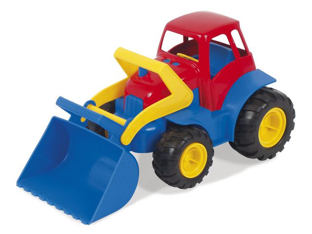 DANTOY Traktor med skopa 30 cm | Skola och förskola - Lekmaterial - Leksaksbilar | Kontorsexperten