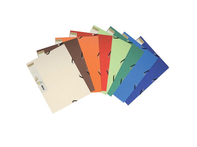 Exacompta Gummibandsmapp FOREVER 3-klaff A4 sorterade färger 25/fp | Kontorsmaterial - Mappar och plastfickor - Gummibandsmappar 3-klaff - Kartong | Kontorsexperten