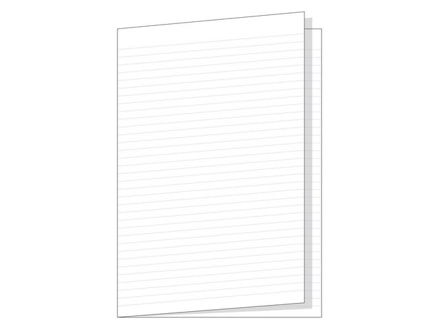 Skrivpapper A3 vikt, vitt 70g ohålat papper, linjerat 8,5mm 250/fp | Skola och förskola - Förbrukning skola häften - Provskrivningspapper | Kontorsexperten