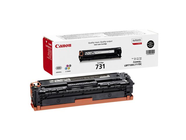 Canon Toner, 731 BK, svart, singelförpackning, 6272B002 | Toner och bläck - Tonerkassetter - Toner Canon | Kontorsexperten