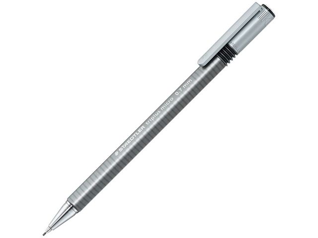 Staedtler Stiftpenna, Triplus Micro, 0,7 mm B-stift, grå pennkropp | Kontorsmaterial - Pennor - Stiftpennor | Kontorsexperten