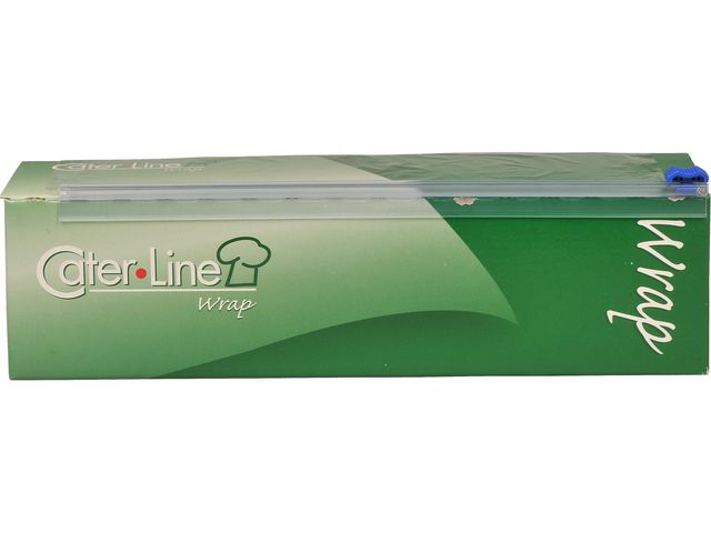 CATER LINE Plastfolie, cutbox, PE-film, icke-perforerad, 300 x 0,45 m | Kök och servering - Plast- och aluminiumfolie - Plastfolie | Kontorsexperten