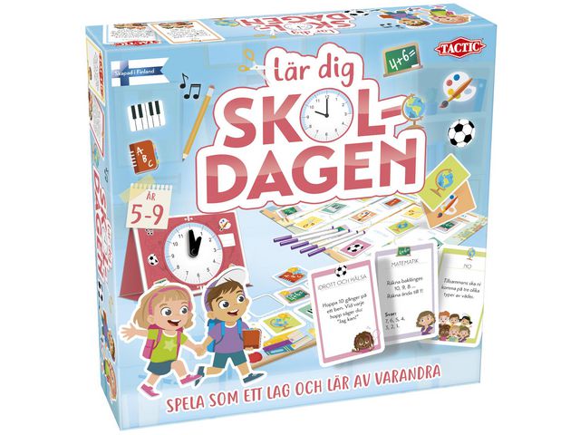 TACTIC Spel Lär dig skoldagen | Skola och förskola - Lekmaterial - Spel - Från 5 - 6 år | Kontorsexperten