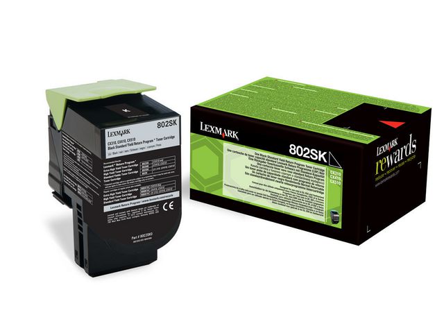 Lexmark Toner 80C2SK0, svart | Toner och bläck - Tonerkassetter - Toner Lexmark | Kontorsexperten