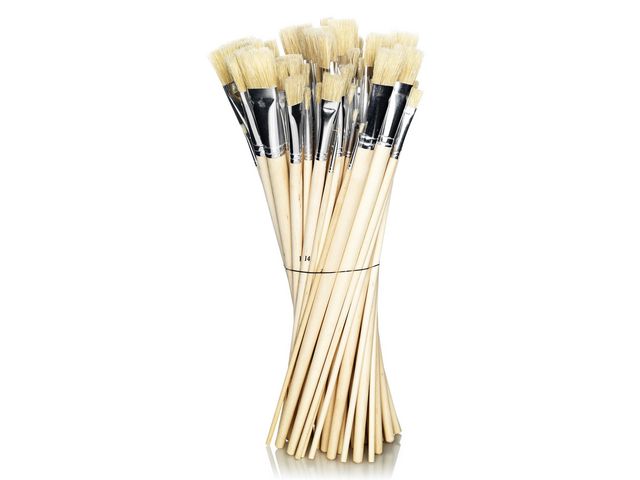 PLAYBOX Borstpenselset långa skaft 60/fp | Skola och förskola - Målarfärg och tillbehör - Penslar | Kontorsexperten