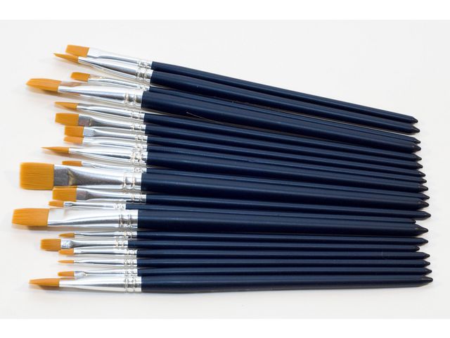 PLAYBOX Penselset syntet7/fp | Skola och förskola - Målarfärg och tillbehör - Penslar | Kontorsexperten