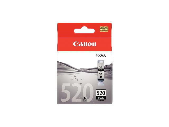 Canon Bläckpatron PIXMA PGI-520 BK, 2932B001, ChromaLife100+-bläck, svart, singelförpackning | Toner och bläck - Bläckpatroner - Bläckpatroner Canon | Kontorsexperten