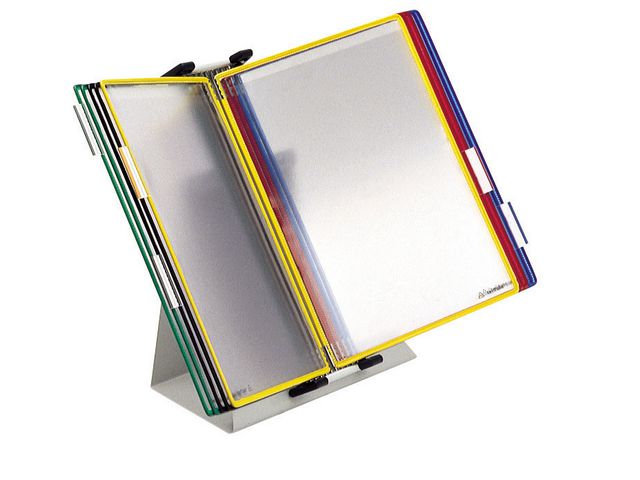 tarifold Bordsställ T-technic 10 fickor sorterade färger | Kontorsmaterial - Till skrivbordet - Bordsställ och panelsystem | Kontorsexperten