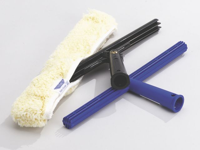 NORDEX Fönstertvättsborste tyg 350 mm gul | Städ och hygien - Fönsterrengöring - Fönsterredskap | Kontorsexperten