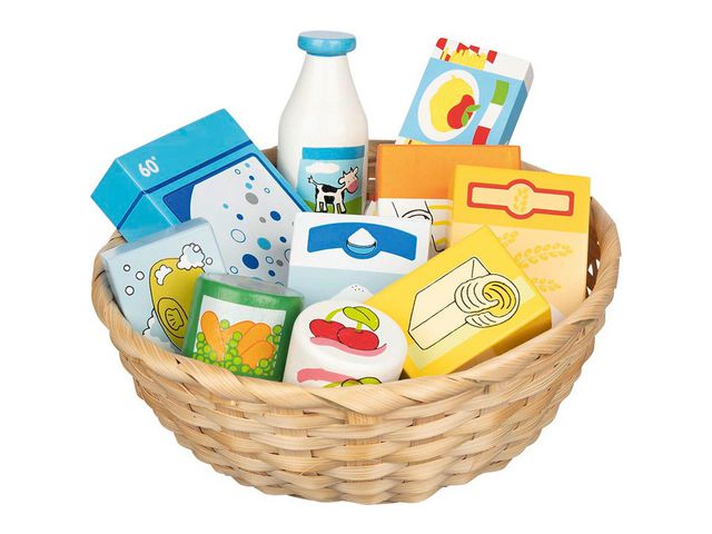 Matvaror av trä 10 delar | Skola och förskola - Lekmaterial - Kök och matlek | Kontorsexperten