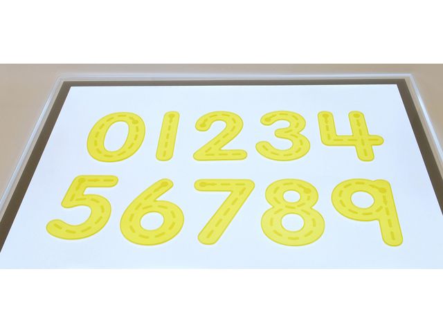 Silikonsiffror 10 olika gul 10/fp | Skola och förskola - Klassrummet / Lära - Sensoriska produkter | Kontorsexperten