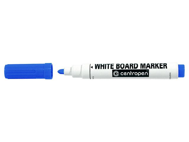 CENTROPEN Whiteboardpenna, 2,5 mm linjebredd, blå | Kontorsmaterial - Pennor - Whiteboardpennor - Rund spets | Kontorsexperten