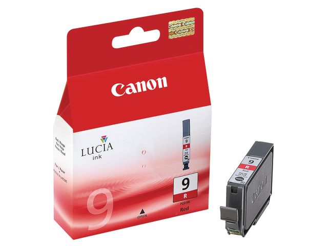 Produktfoto för Canon Bläckpatron, 9R, röd, singelförpackning, 1040B001