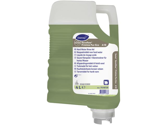 SUMA Torkmedel SUMA Revoflow A18 4L | Städ och hygien - Diskrengöring - Torkmedel och sköljmedel | Kontorsexperten