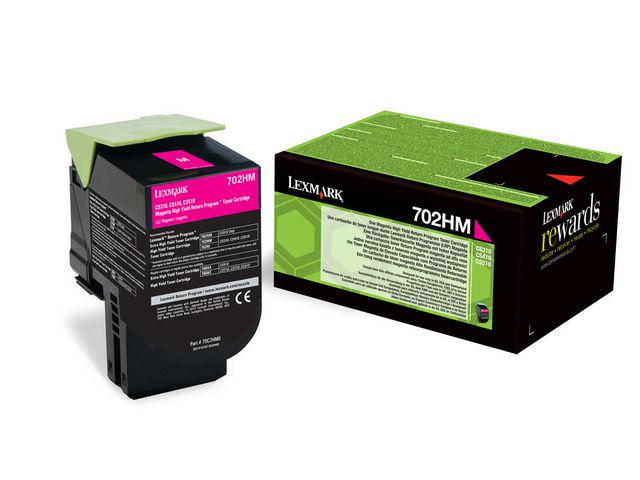 Lexmark Toner 70C2HM0, magenta | Toner och bläck - Tonerkassetter - Toner Lexmark | Kontorsexperten