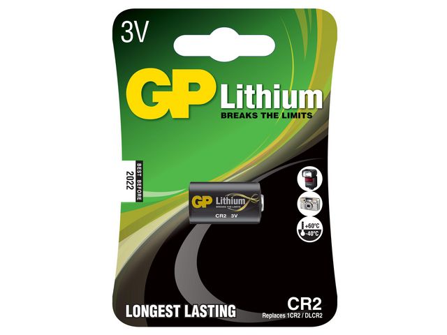 GP Batteri Lithium CR2 | Kontorsmaskiner - Batterier - Övriga batterier | Kontorsexperten