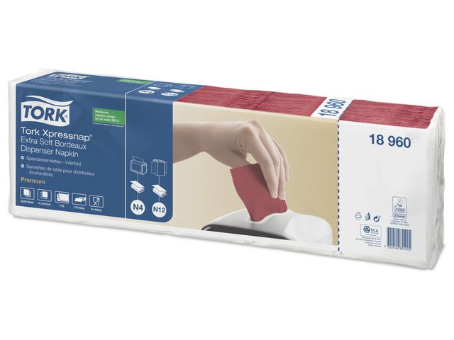 TORK Servett Pre N4 2-lag borde 1000/fp | Kök och servering - Servetter och dukar - Dispenserservetter | Kontorsexperten