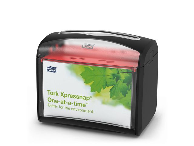 TORK Dispenser Xpressnap plast svart 155 x 201 x 150 mm | Kök och servering - Servetter och dukar - Servettdispenser | Kontorsexperten