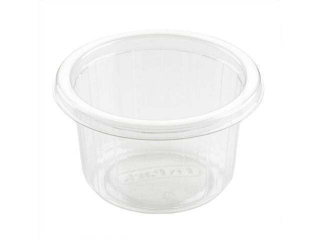 DUNI Matbehållare, 110 ml, för engångsbruk, 80x80x46mm, transparent 50/fp | Kök och servering - Matförvaring - Plastformar och skålar | Kontorsexperten